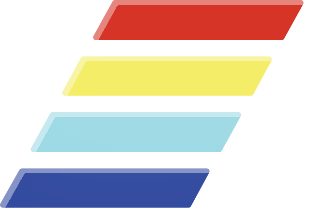 The four colored Chain bars without lettering